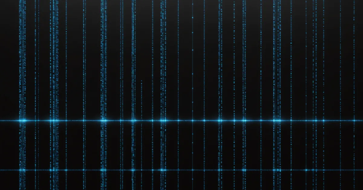 Abstract audit trail visualization showing chronological sequence of events